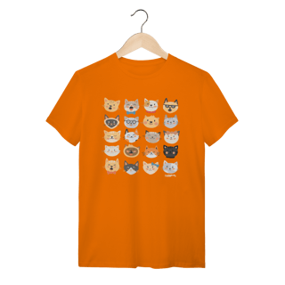 Nome do produto Camiseta Cats Emoticons