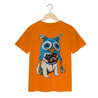 Nome do produto Camiseta Infantil Pug Coruja