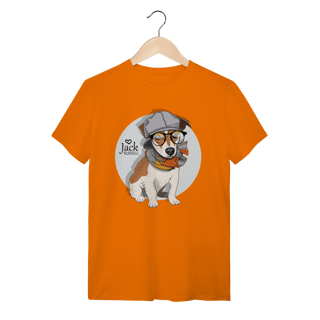 Nome do produto Camiseta Jack Russell de Óculos e Cachecol