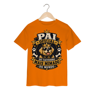 Nome do produto Camiseta Infantil Pai Oficial do Cachorro Mais Mimado do Mundo
