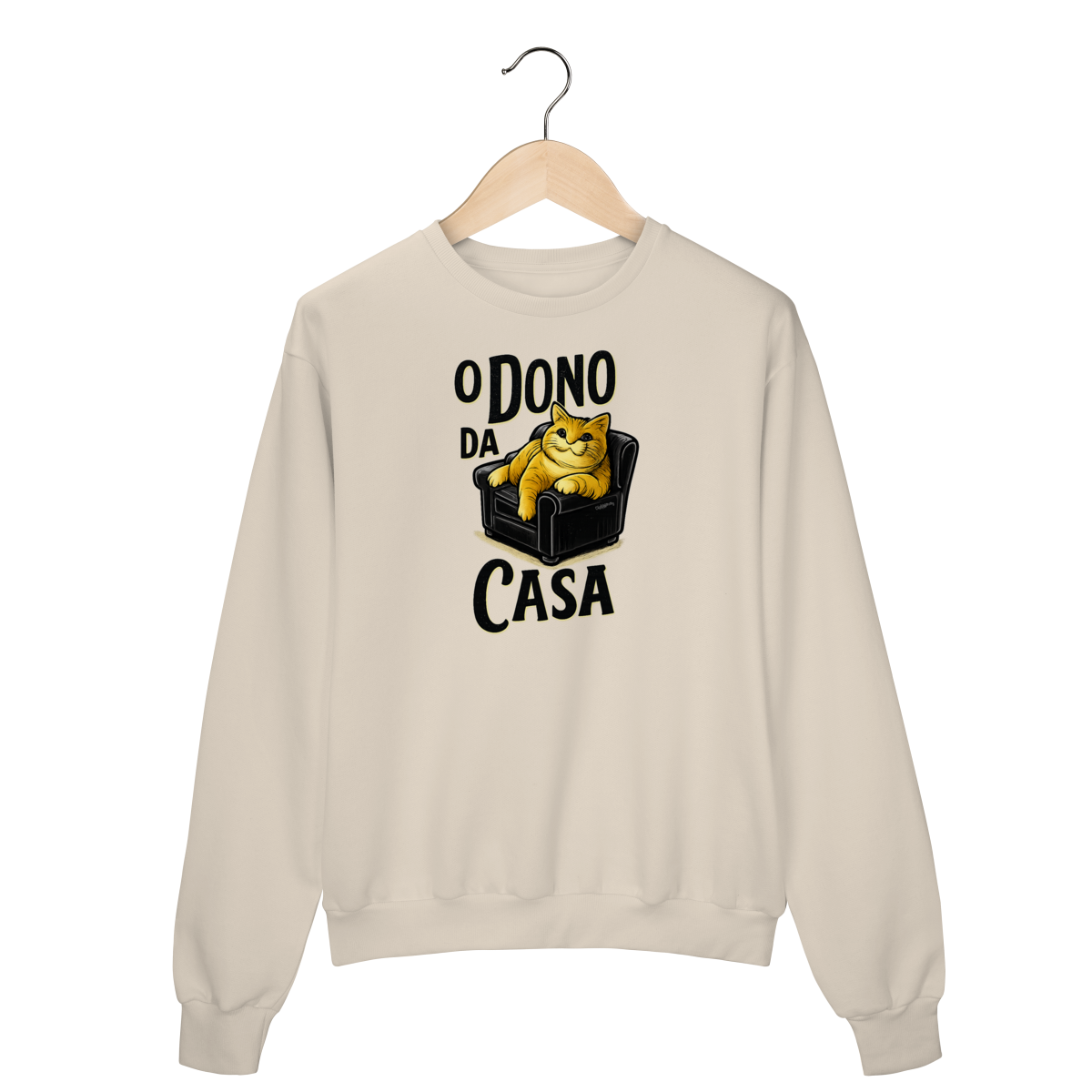 Nome do produto: Moletom Blusão Gato - O Dono da Casa
