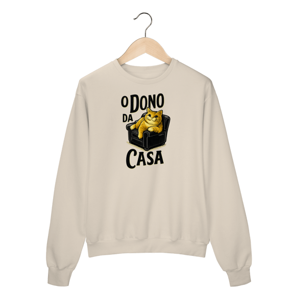 Moletom Blusão Gato - O Dono da Casa