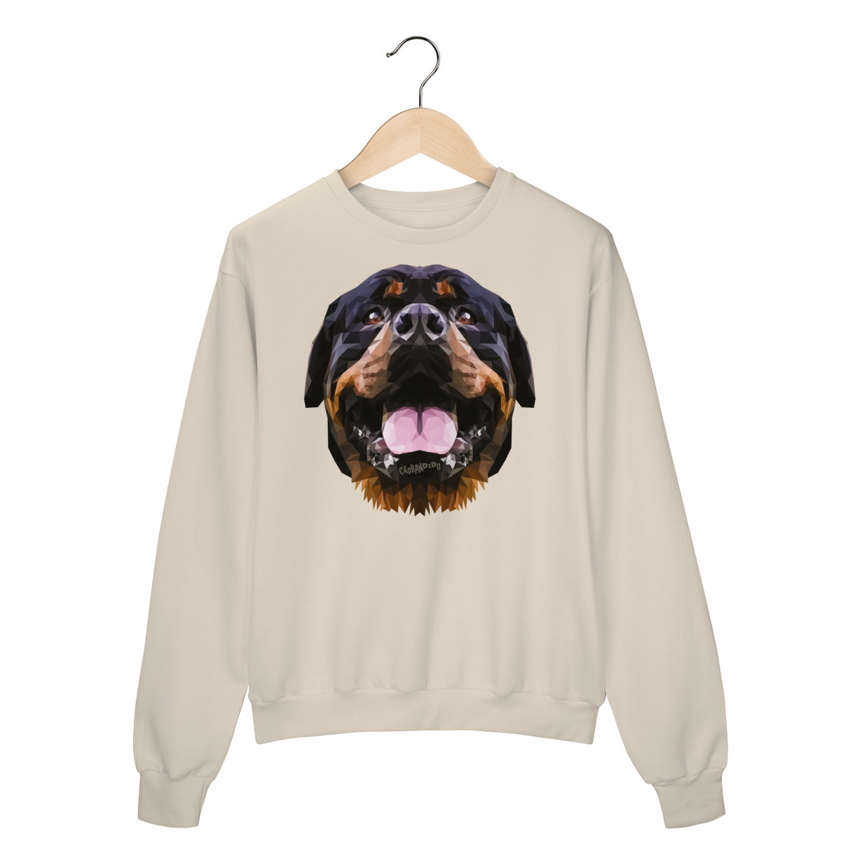Nome do produto: Moletom Blusão Rottweiler Low Poly