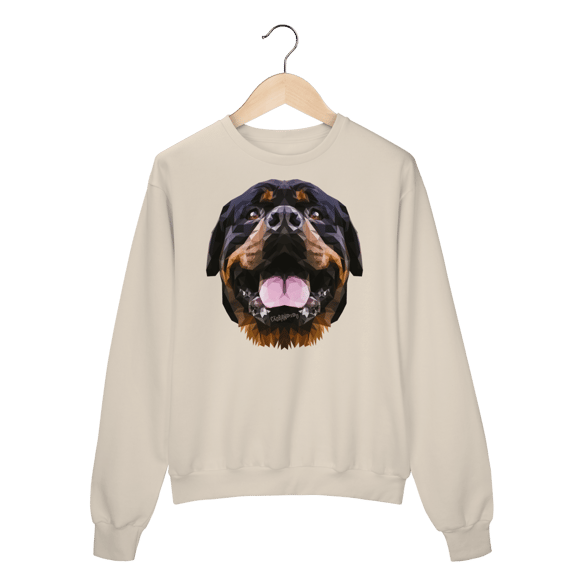 Moletom Blusão Rottweiler Low Poly