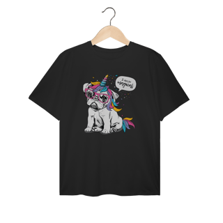 Nome do produto Camiseta Plus Size Bulldog Francês Unicórnio - I am So Magical