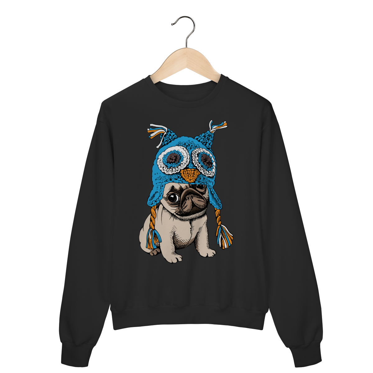 Nome do produto: Moletom Blusão Pug Coruja