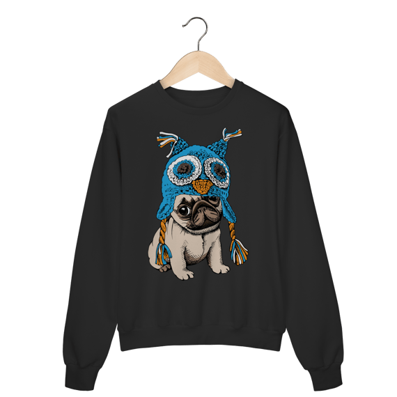 Moletom Blusão Pug Coruja