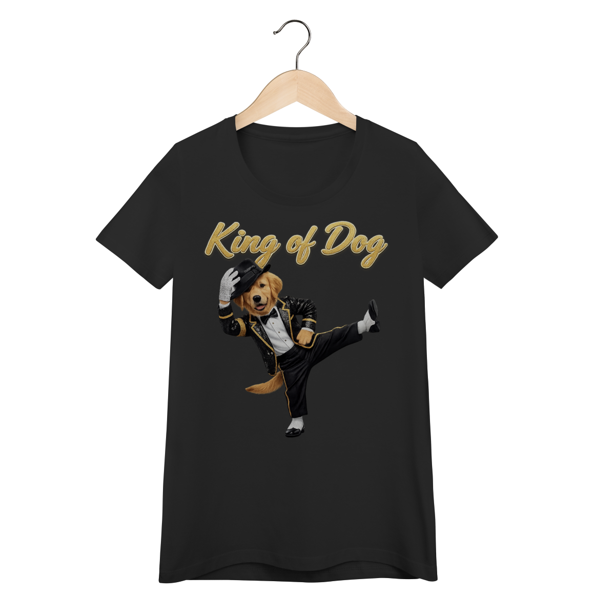 Nome do produto: Camiseta Feminina Baby Look King Of Dog