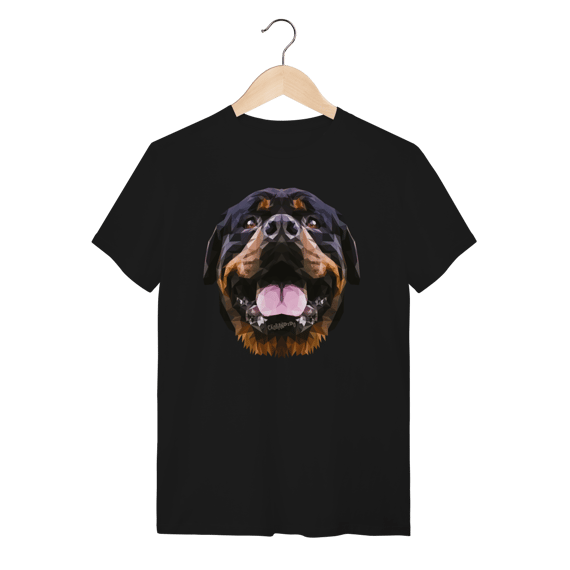 Camiseta Rottweiler Low Poly