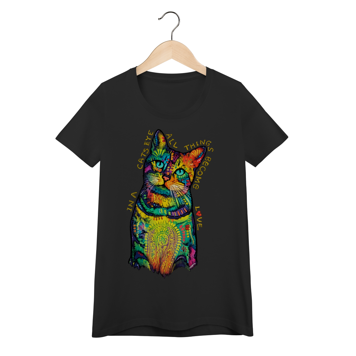 Nome do produto: Baby Look Gato - In a Cat’s Eye