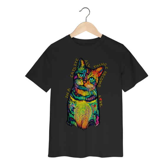 Camiseta Infantil Gato - In a Cat’s Eye