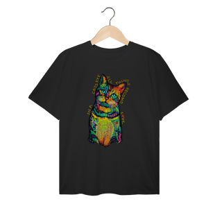 Nome do produto Camiseta Plus Size Gato - In a Cat’s Eye