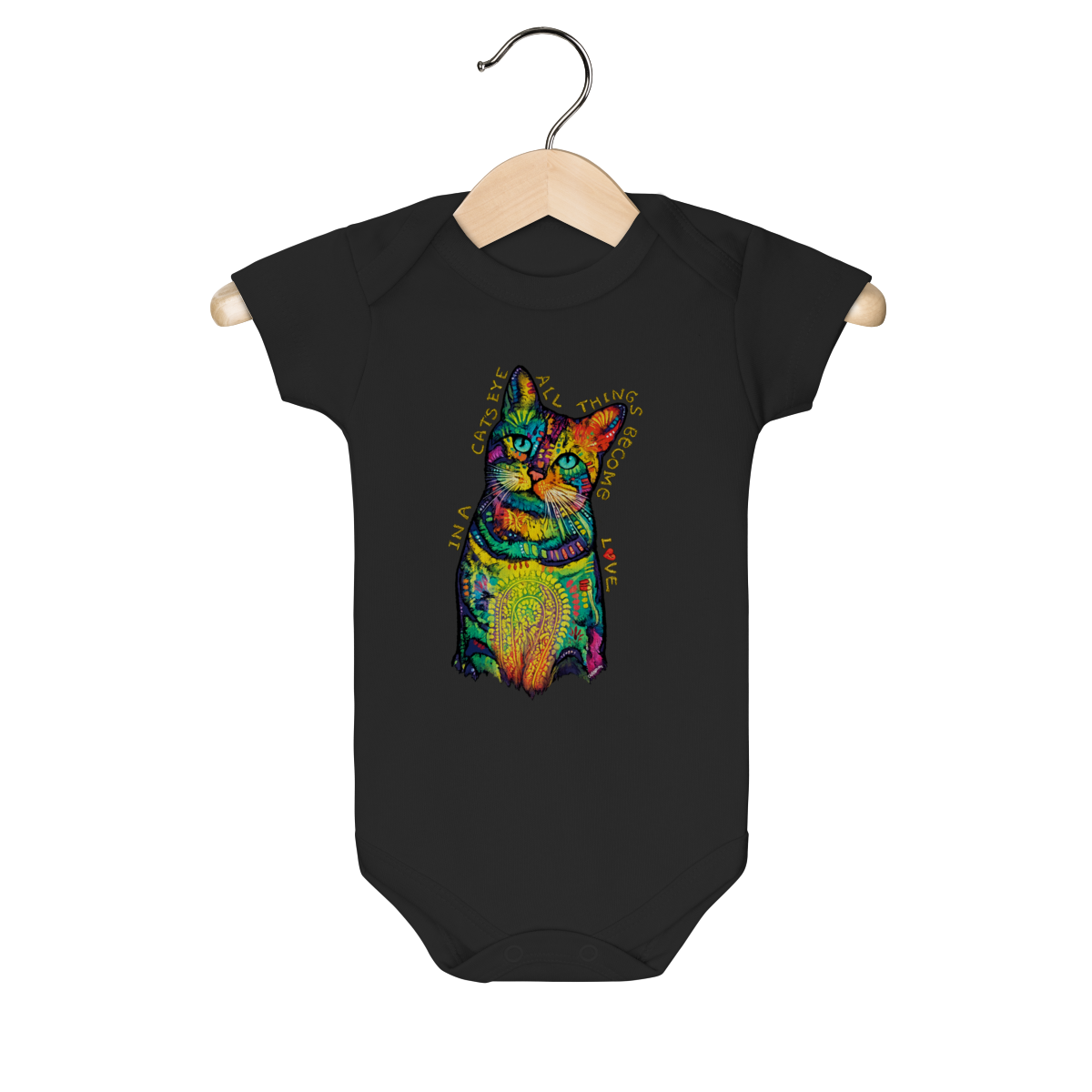 Nome do produto: Body Bebê Gato - In a Cat’s Eye