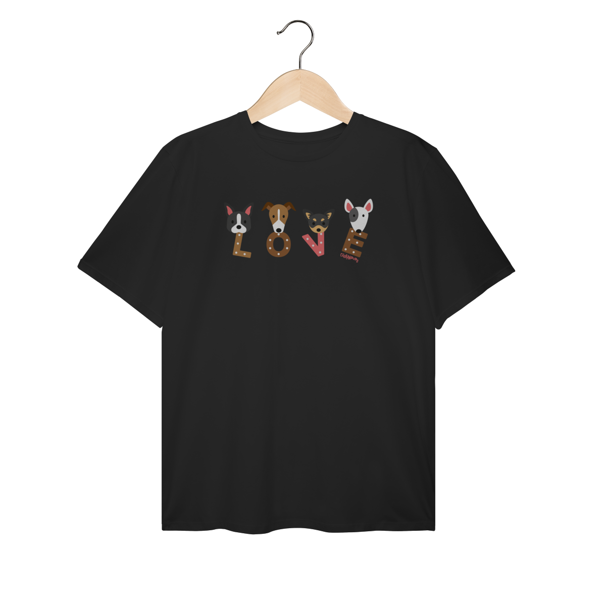 Camiseta Plus Size Cachorro Love