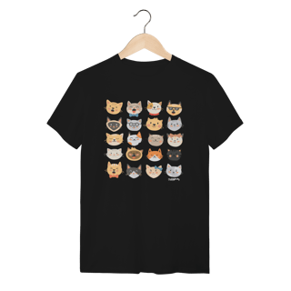 Nome do produto Camiseta Cats Emoticons