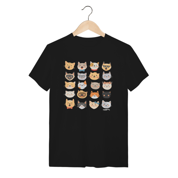 Camiseta Cats Emoticons