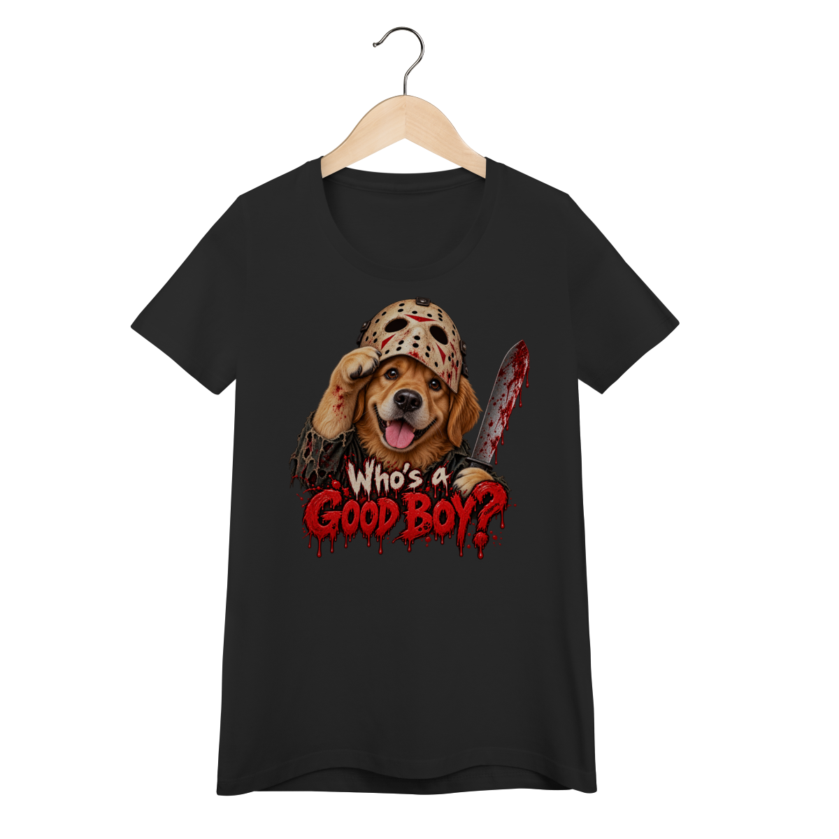 Nome do produto: Camiseta Feminina Baby Look Sexta-Feira 13 - Who\'s a Good Boy