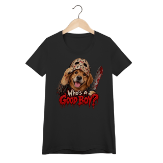 Camiseta Feminina Baby Look Sexta-Feira 13 - Who's a Good Boy