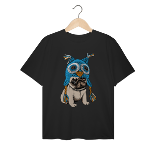 Nome do produto Camiseta Plus Size Pug Coruja
