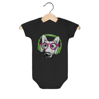 Nome do produto Body Bebê Pastor Alemão de Óculos e Fone de Ouvido