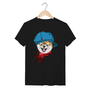 Nome do produto Camiseta Spitz Alemão de Boina e Cachecol