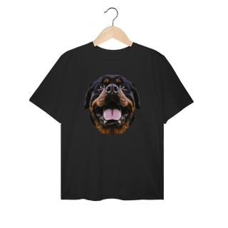 Nome do produto Camiseta Plus Size Rottweiler Low Poly
