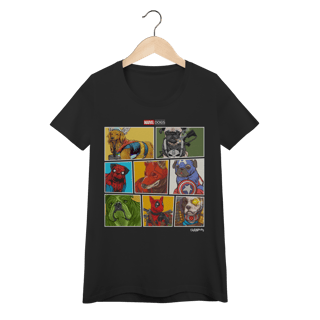 Nome do produto Baby Look Marvel Dogs Super Heróis