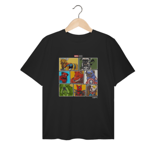 Nome do produto Camiseta Plus Size Marvel Dogs Super Heróis
