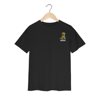 Nome do produto Camiseta Infantil Brasil Cachorrinho Futebol