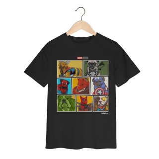 Nome do produto Camiseta Infantil Marvel Dogs Super Heróis