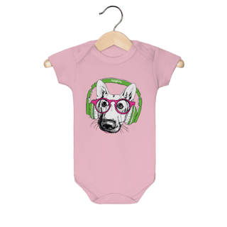 Nome do produto Body Bebê Pastor Alemão de Óculos e Fone de Ouvido