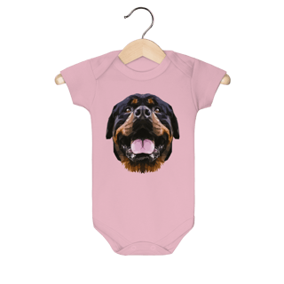 Nome do produto Body Bebê Rottweiler Low Poly