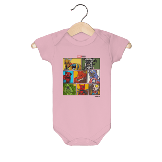 Nome do produto Body Bebê Marvel Dogs Super Heróis