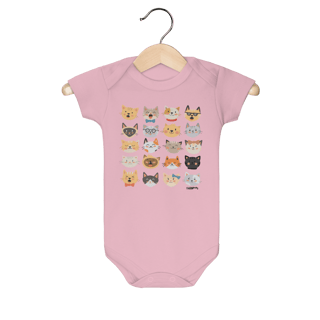 Nome do produto Body Bebê Cats Emoticons