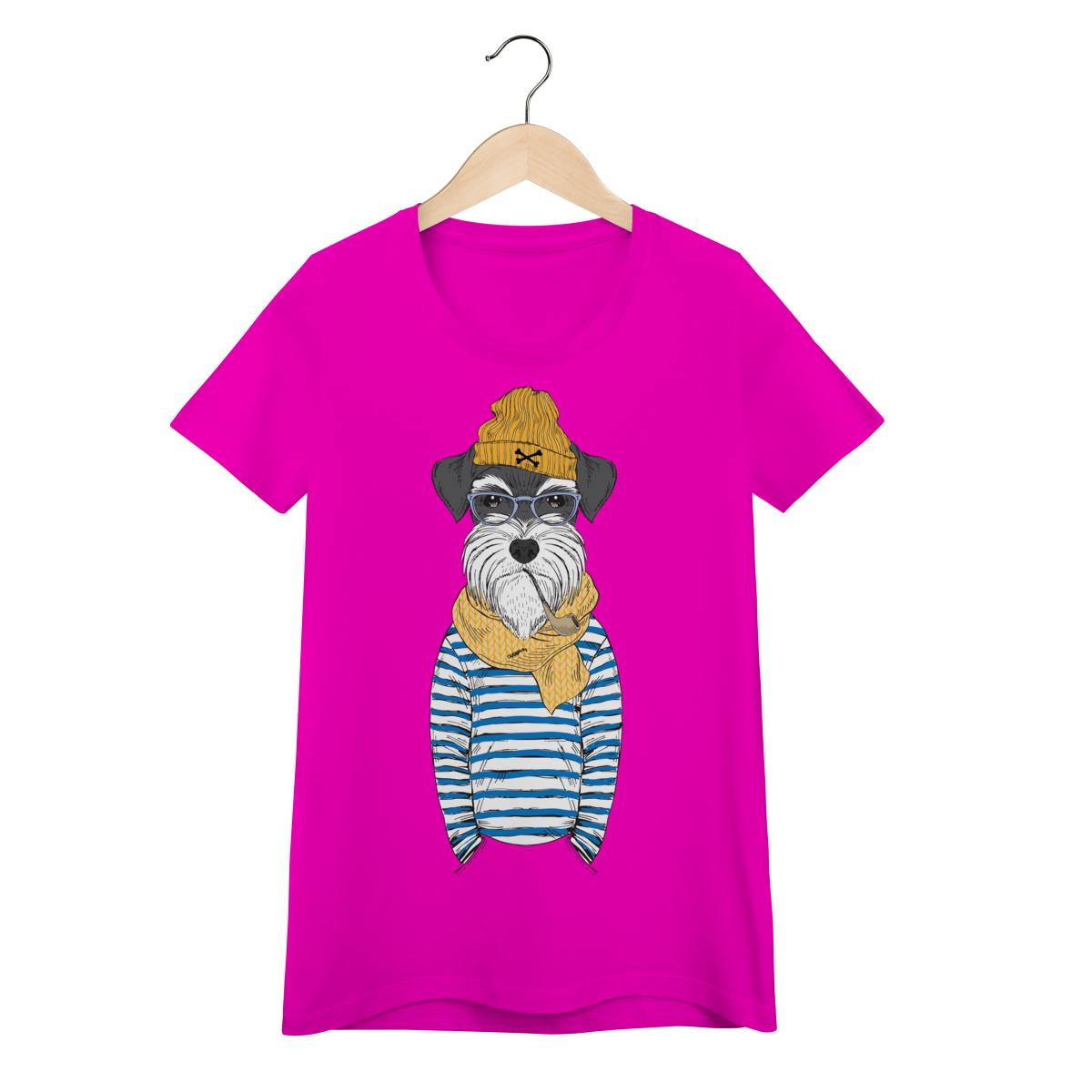 Nome do produto: Baby Look Schnauzer Marinheiro