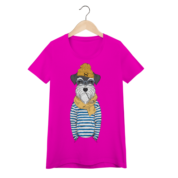 Baby Look Schnauzer Marinheiro