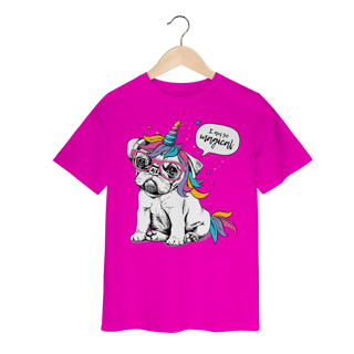 Nome do produto Camiseta Infantil Bulldog Francês Unicórnio - I am So Magical