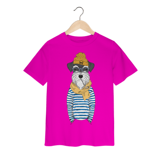 Nome do produto Camiseta Infantil Schnauzer Marinheiro