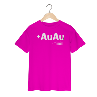 Nome do produto Camiseta Infantil Mais AuAu e Menos Mimimi