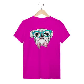Nome do produto Camiseta Bulldog Inglês de Óculos e Gravatinha