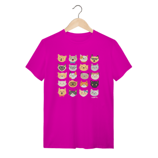 Nome do produto Camiseta Cats Emoticons