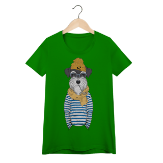 Nome do produto Baby Look Schnauzer Marinheiro