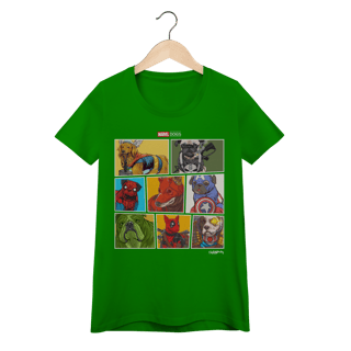 Nome do produto Baby Look Marvel Dogs Super Heróis