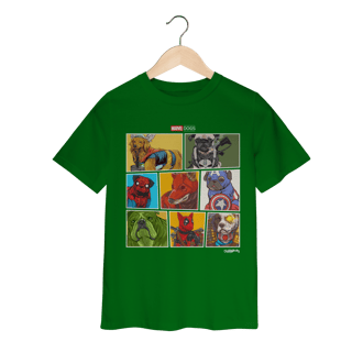 Nome do produto Camiseta Infantil Marvel Dogs Super Heróis
