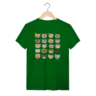 Nome do produto Camiseta Cats Emoticons