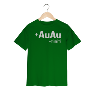 Nome do produto Camiseta Infantil Mais AuAu e Menos Mimimi