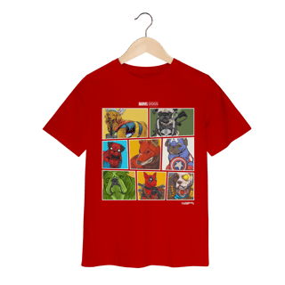 Nome do produto Camiseta Infantil Marvel Dogs Super Heróis