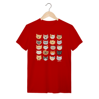 Nome do produto Camiseta Cats Emoticons