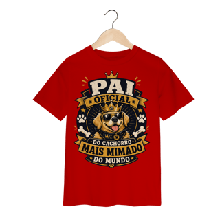 Nome do produto Camiseta Infantil Pai Oficial do Cachorro Mais Mimado do Mundo
