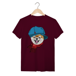 Nome do produto Camiseta Spitz Alemão de Boina e Cachecol